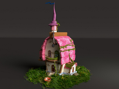 Fairy-tale house 3d 3d art 3dgraphics 3dsmax c4d cinema4d design illustration octane octanerender