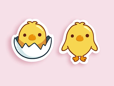 Chick Emoji Remake chicks drawing emoji illustration sticker