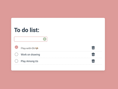 To Do List