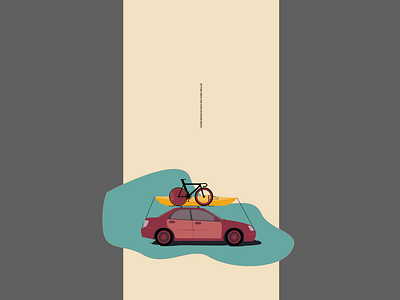 Picture Space for your outdoor needs adobe adventure bicycle car graphics design illustration illustrator kayak minimalism mobile wallpaper motion graphics trackbike