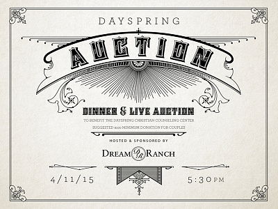 2015 Dayspring Auction Invitation