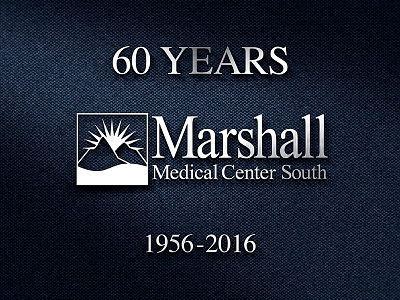 Marshall Medical Centers 60th Anniversary Panel graphic design hospital photoshop print