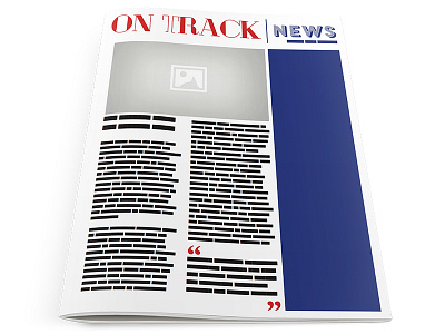 Progress Rail On Track Newsletter Template and Brand booklet branding graphic design layout logo newsletter print template