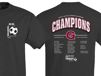 GHS State Soccer Champions Shirt apparel graphic design print screen print