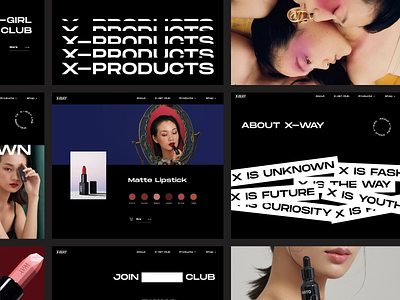 XWAY-Lab Cosmetic Web Design art direction branding cosmetic luxury ui ui design ux design vi design web design xway xway-lab
