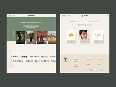 Lifestyle&Travel Web Design 553 553dr africa art direction branding green lifestyle mobile responsive design ui ui design ux web design