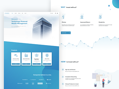 Investment Platform Website Homepage finance finance app finance business homepage invest investment platform uidesign