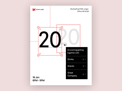 MING_2020Flyer digital figma flyer poster poster design red white