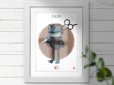 Iain Toad Portrait Illustration adobe character character design concept illustration illustrator photoshop procreate