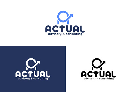 Actual Advisory | Logo Concept auditing branding corporate finance graphic design logo