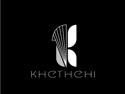 Khethehi Logo branding letter k letterform logo