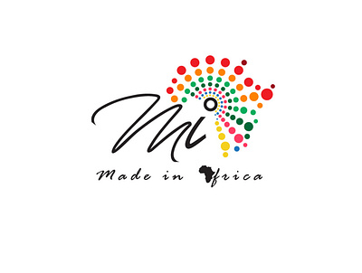 Made in Africa Logo Design africa logo branding fashion graphic design logo polka dots retail