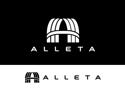 Alleta logo concept branding letter a letterform logo
