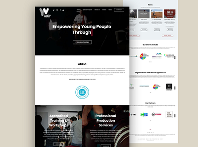 YouthWorx Main Site design ui ui design ux ui ux design web web design website website design