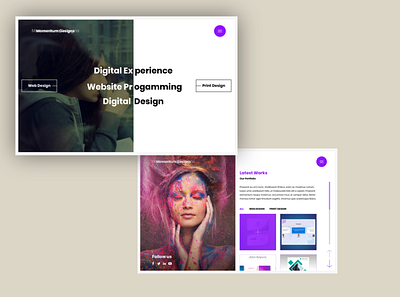 Momentum Design design graphic design ui ui design ux ui ux design web web concept web design website website design