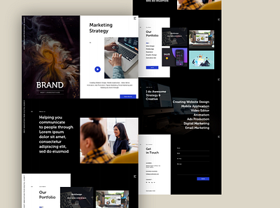 Brand Agency Design design ui ui design ux ui ux design web web design website website concept website design