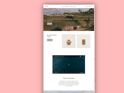 Divine eCommerce Squarespace Template