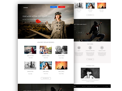 Photosharing Website Design