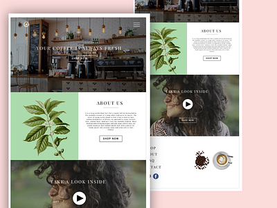 Coffee Shop Grid Design