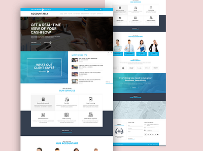 Accounting Design design graphic design ui ui design ux ui ux design web web design website website concept website design