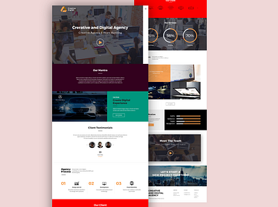Digital Agency Design design graphic design ui ui design ux ui ux design web web design website website concept website design