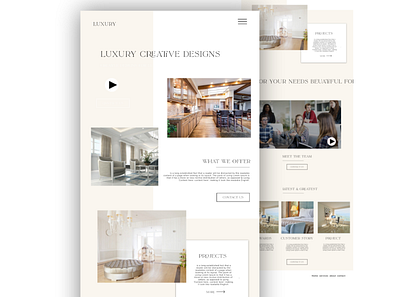 Luxury Concept design ui ui design ux ui ux design web web design website website concept website design
