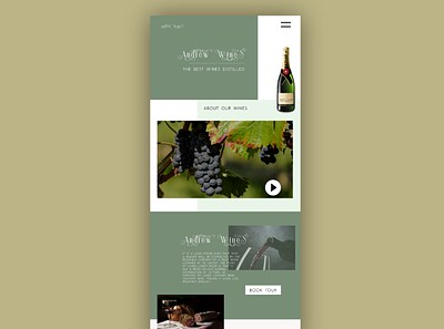 Winery Design Concpet design graphic design theme ui ui design ux ui ux design web web design website website concept website design