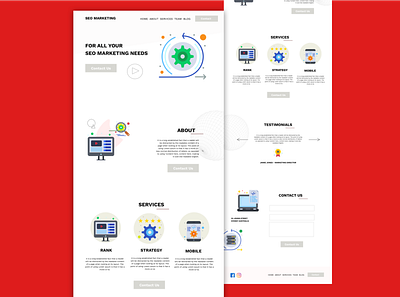 SEO Concept design graphic design illustration ui ui design ux ui ux design web web design website website concept website design