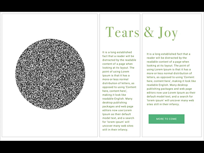 Tears & Joy Concept design graphic design ui ui design ux ui ux design web web design website website concept website design