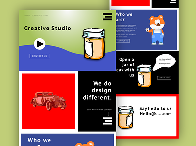 Jar Creative Agency Concept design ui ui design ux ui ux design web web design website website concept website design