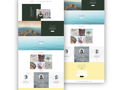FREE Wix 1 Page Template - The Explorer design graphic design ui ui design ux ui ux design web web design website website design wix wix template