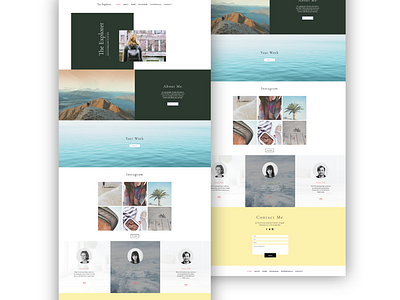 FREE  Wix 1 Page Template - The Explorer