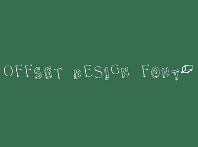 Offset Font design font fonts typeface