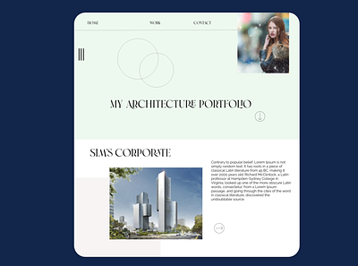 Architect's Portfolio Concept D design graphic design ui ui design ux ui ux design web web design website website concept website design