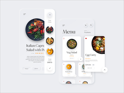 Restaurant Delivery Menu App app app design design food menu design neomorphism ui ux