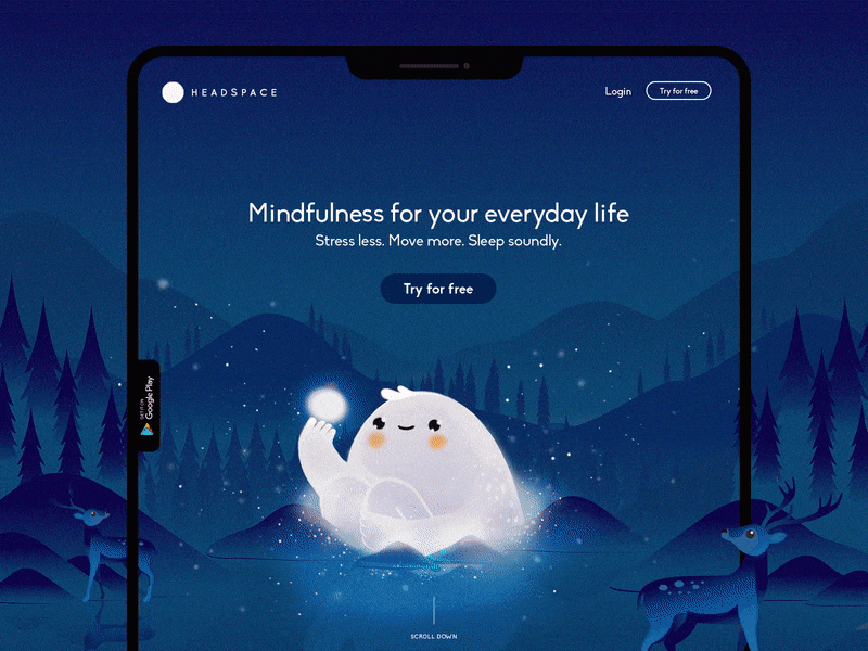 Headspace Landing Page