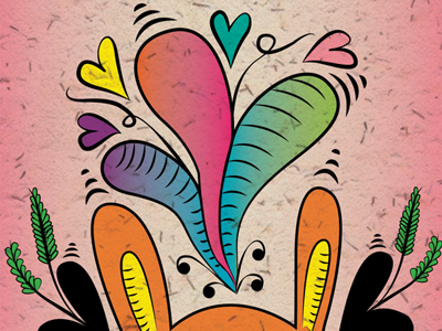 Love Bunny - Detail bunny colours detail illustration love vector