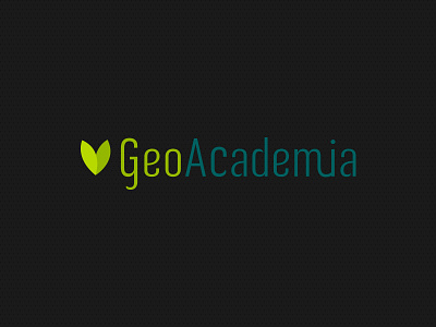 Logo GeoAcademia brand geography logo vector