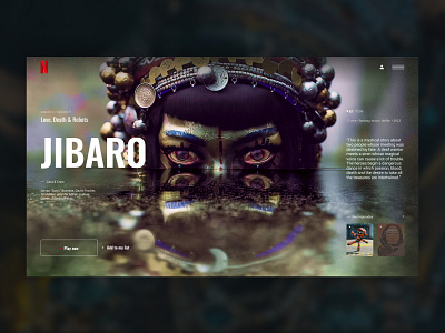 Netflix promo page concept | Jibaro
