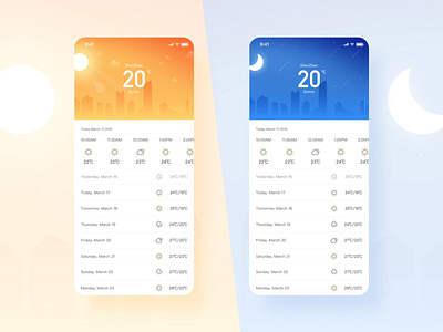 Weather design ux