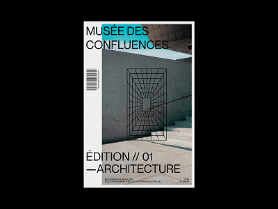 MUSÉE DES CONFLUENCES - DAILY POSTER DESIGN #26 design graphic graphic design magazine magazine cover magazine design print print design printing typeface