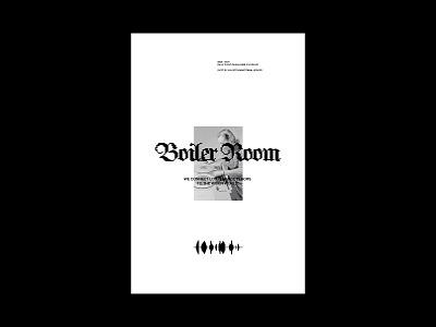 BOILER ROOM - DAILY POSTER DESIGN #28 design graphic graphic design minimalism minimalist poster poster art poster design print print design printing typeface