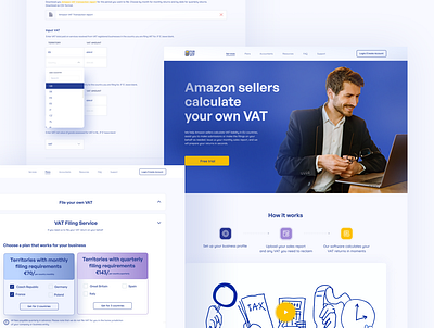 VAT calculator (SaaS product and a website) ui ux