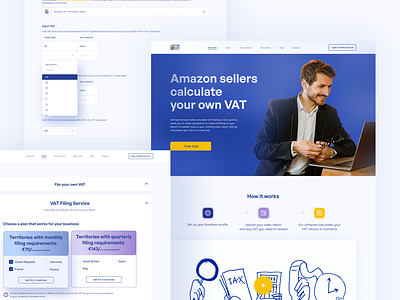 VAT calculator (SaaS product and a website) ui ux