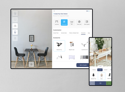 Furniture customizer ui ux