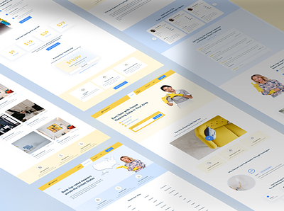 Cleaning company website ui ux