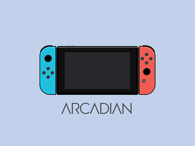 Arcadian flat illustration logo minimal minimalist logo vector