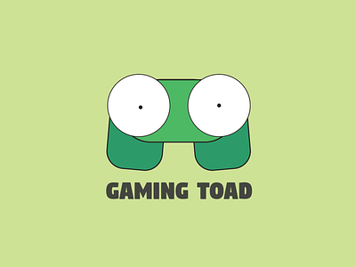 Gaming Toad flat illustration logo minimal minimalist logo vector