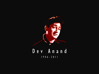 Dev Anand - Bollywood Actor actor art bollywood branding director face face illustration film illustration illustrator industry minimal photoshop portal portfolio typography vector