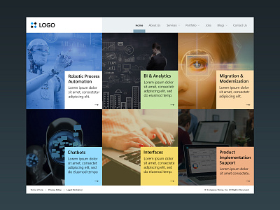 Home Page 1 automation business intelligence chatbot design implimentation it landingpage migration minimal modernisation process product support technology typography ui ux design